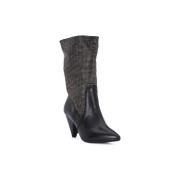 Low Boots Juice Shoes TEVERE NERO STRASS CANNA DI FUCILE