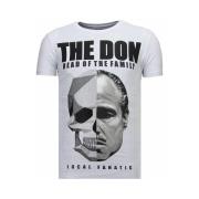 T-shirt Korte Mouw Local Fanatic The Don Skull Rhinestone