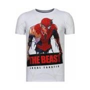 T-shirt Korte Mouw Local Fanatic The Beast Spider Rhinestone
