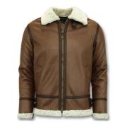 Leren Jas Tony Backer Lammy Coat Shearling Jacket