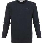 Sweater Knowledge Cotton Apparel Trui Field Donkerblauw