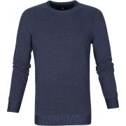 Sweater Suitable Respect Pullover Jean Donkerblauw