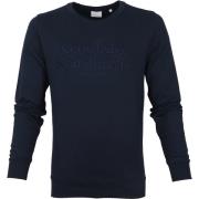 Sweater Knowledge Cotton Apparel Trui Elm Donkerblauw