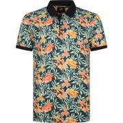 T-shirt Suitable Polo Bloemen Groen