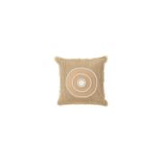 Kussens J-line COUSSIN CERCLE IBIZ CO BLA/BEI (49.5x49.5x4cm)