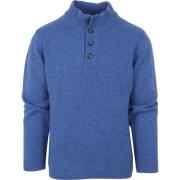 Sweater Suitable Lamswol Mocker Pull Blauw