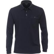 T-shirt Casa Moda Polo LS Navy Blauw