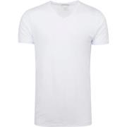 T-shirt Slater 2-pack 10+10 T-shirt V-Hals Wit