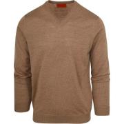 Sweater Suitable Pullover V-Hals Wol Beige