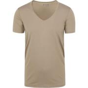 T-shirt Slater 2-pack T-shirt V-hals Khaki