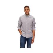 Overhemd Lange Mouw Selected Noos Regrick Oxford Shirt - Pirate Black