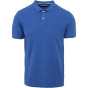 T-shirt Superdry Classic Pique Polo Mid Blauw