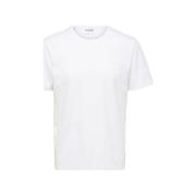 T-shirt Selected Noos Pan Linen T-Shirt - Bright White