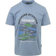 T-shirt Napapijri Sangay T-shirt Lichtblauw