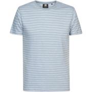 T-shirt Petrol Industries T-Shirt Gestreept Lichtblauw