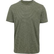 T-shirt Knowledge Cotton Apparel T-shirt Strepen Groen