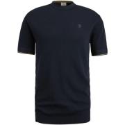 T-shirt Cast Iron Knitted T-Shirt Navy