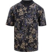 T-shirt Marc O'Polo T-Shirt Bloemen Navy