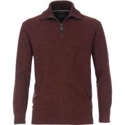 Sweater Casa Moda Zip Trui Bordeaux