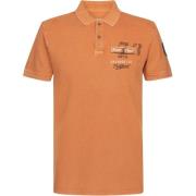 T-shirt Petrol Industries Polo Logo Oranje