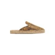 Espadrilles Paez Mule W - Print Snake Caramel