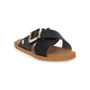 Slippers Kianid BLACK FLAT