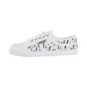 Sneakers Kawasaki Graffiti Canvas Shoe 1002 White