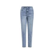 Broek Vila Mommie Jeans - Light Blue Denim