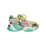 Sneakers Exé Shoes EXÉ G168-8 - Beige Green Fuschia