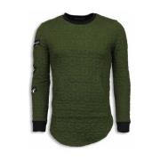 Sweater Justing D Numbered Pocket Long Fit