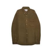 Overhemd Lange Mouw Portuguese Flannel Lobo Shirt - Olive