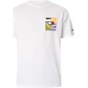 T-shirt Korte Mouw Tommy Jeans Relaxed T-shirt met vlag