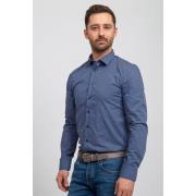 Overhemd Lange Mouw Suitable Overhemd Twill Print Navy