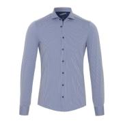 Overhemd Lange Mouw Pure H.Tico The Functional Shirt Strepen Navy