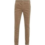 Broek Suitable Chino Plato Corduroy Beige