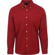 Overhemd Lange Mouw Tommy Hilfiger Twill Overhemd Bordeaux