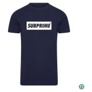 T-shirt Korte Mouw Subprime Shirt Block Navy
