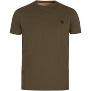 T-shirt Korte Mouw Timberland Dun River slim T-shirt met ronde hals