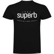 T-shirt Korte Mouw Superb 1982 3000-BLACK