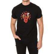 T-shirt Korte Mouw Kukuxumusu PEACE-BULB-BLACK