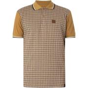 Polo Shirt Korte Mouw Trojan Jacquard poloshirt met Houndstooth-paneel