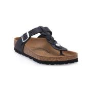 Slippers Birkenstock GIZEH BRAIDED BLK OILED CALZ S