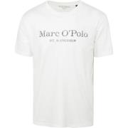T-shirt Marc O'Polo T-Shirt Logo Wit