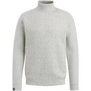 Sweater Vanguard Trui Half Zip Structuur Ecru