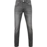 Broek Mud Jeans Denim Slimmer Rick Grijs