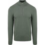 Sweater Profuomo Half Zip Pullover Luxury Groen