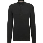 Sweater BOSS Ebrando-P Half Zip Trui Zwart