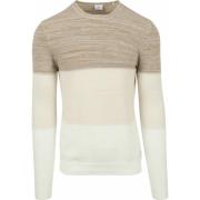 Sweater Blue Industry Pullover Strepen Beige