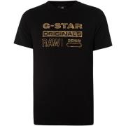 T-shirt Korte Mouw G-Star Raw Distressed Originals slank T-shirt