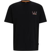 T-shirt BOSS T-shirt Backprint Zwart